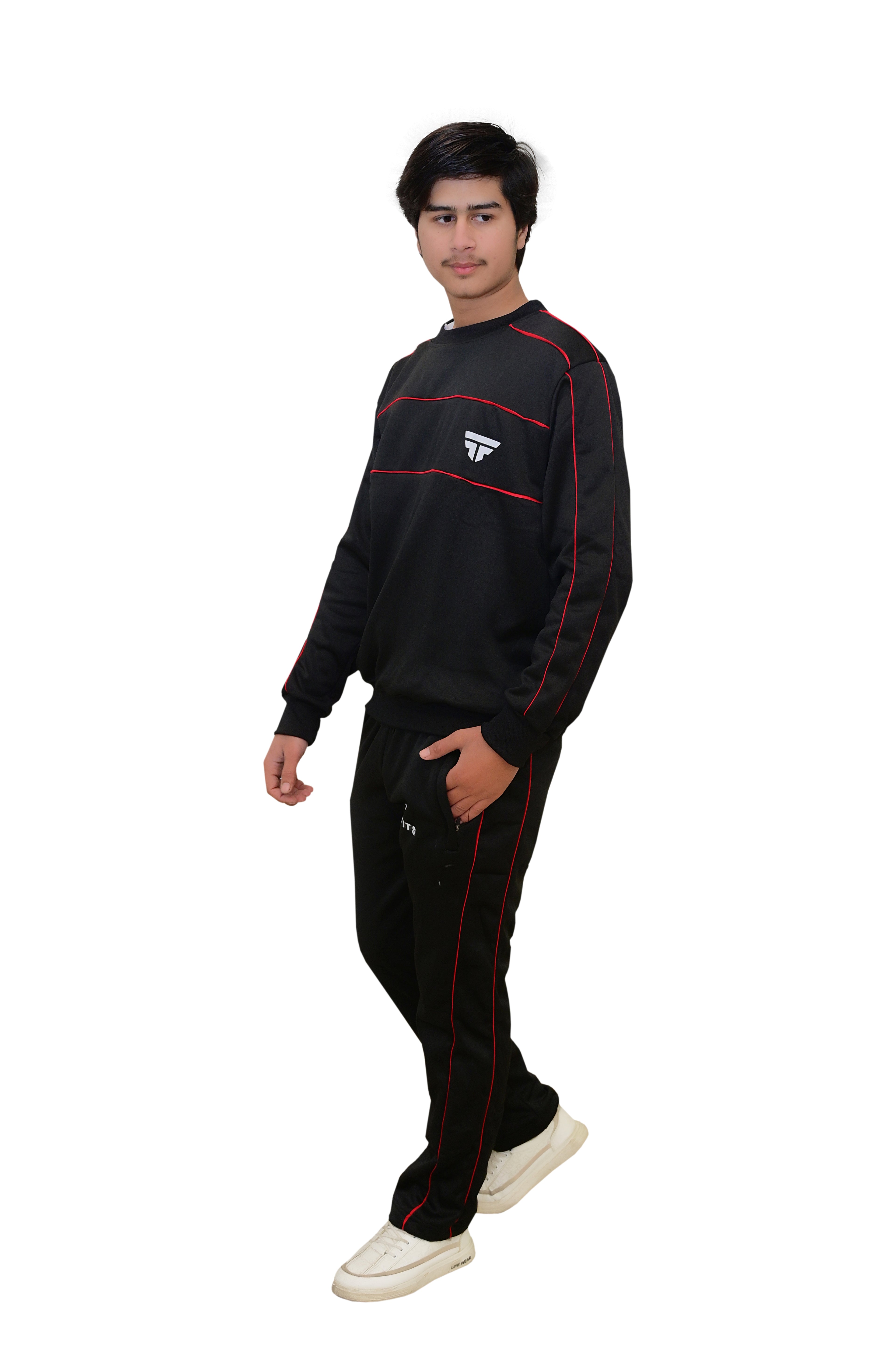 Black track suit