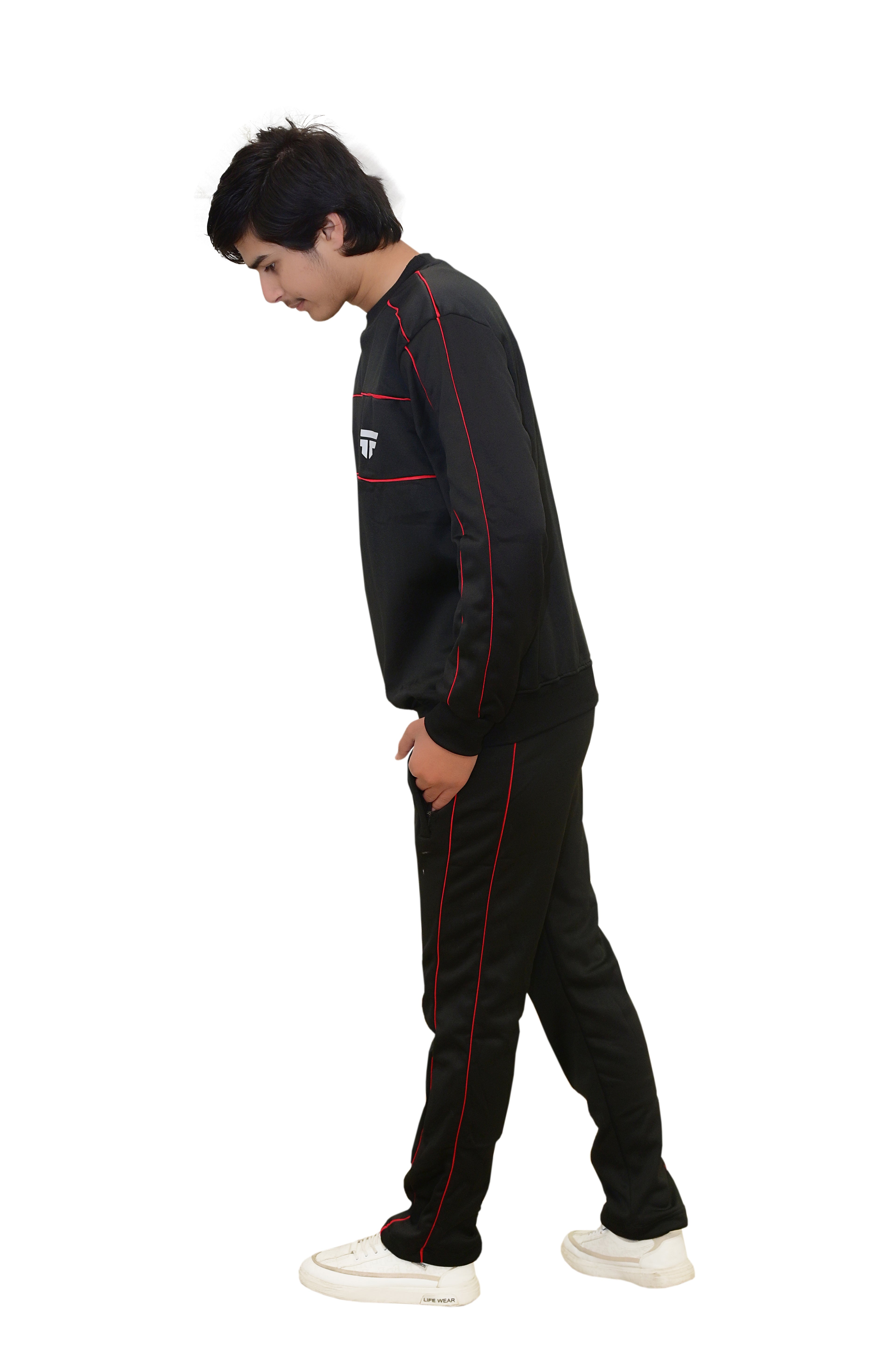 Black track suit