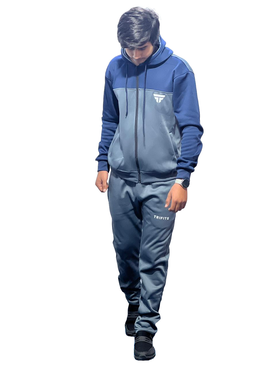 Dark grey - navy premium track suit